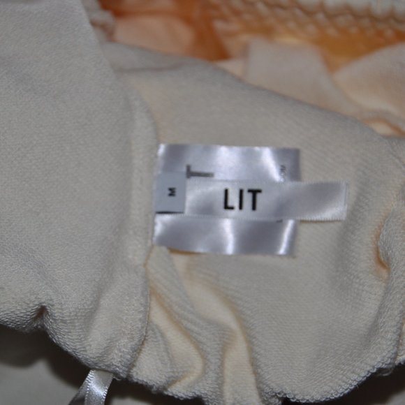 LIT Active Concept Soft Leisure Set 2 Piece Sweater, Wide Leg Pants Ivory M - Picture 9 of 10